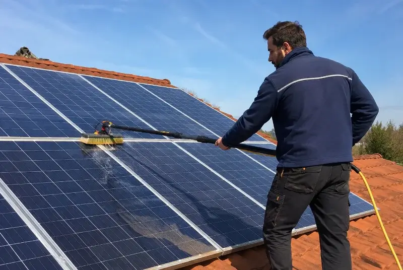 Nettoyage et entretien de panneaux solaires à la Baume-d'Hostun